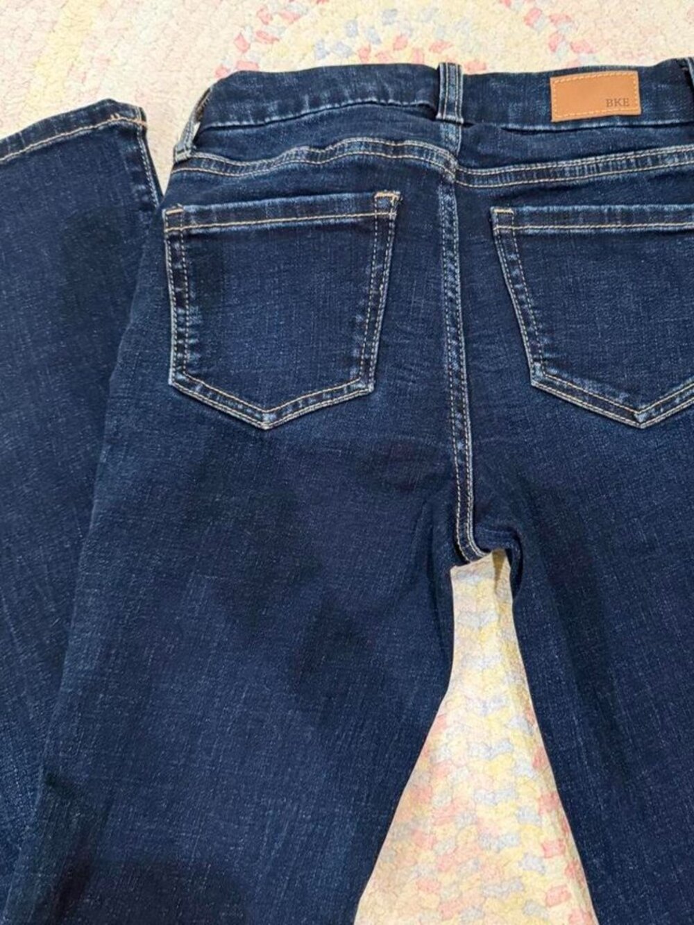 BKE Navy bootcut jeans